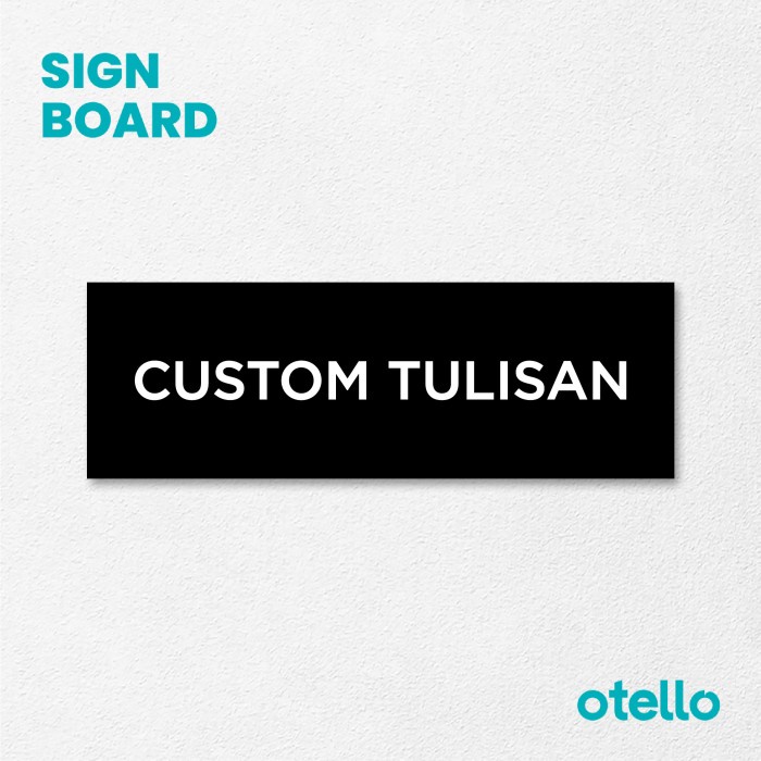CUSTOM SIGN BOARD NAMA RUANGAN AKRILIK PRINT PAPAN NAMA RUANG KANTOR