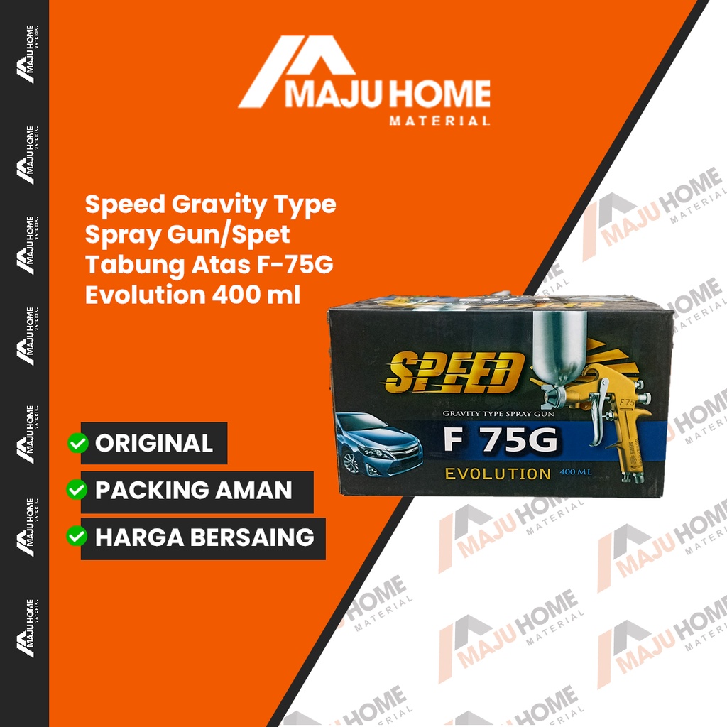 Speed Gravity Type Spray Gun/Spet Tabung Atas F-75G Evolution 400 ml