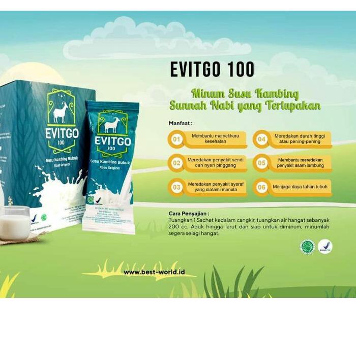 

FREE ONGKIR!EVITGOO 100 SUSU KAMBING / ORIGINAL NEW FORMULA/ 1 BOX ISI 10 SACHET|SQ3