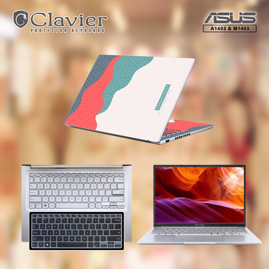 Cover Keyboard Screen Protector Garskin Laptop Anti Gores Asus VivoBook 14X A1403 A1403Z A1403ZA M14