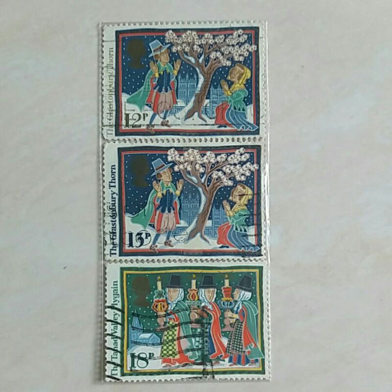 

(AB) Perangko Inggris Britania Raya Christmas 1986 - Folk Customs Set 3pcs Used