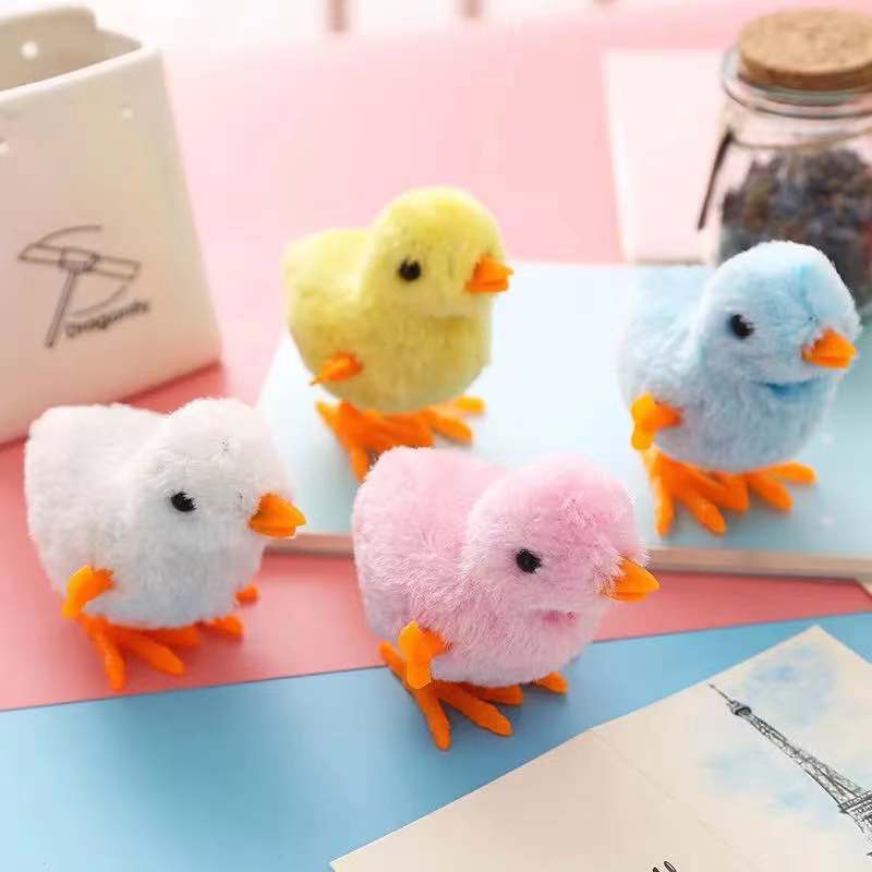 COD❤️Mainan Anak Ayam Berjalan Bayi Model Putar Untuk Anak Ayam Putar Jam