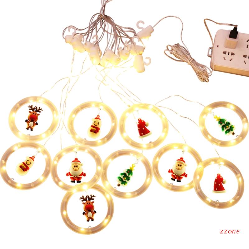 Zzz Lampu Tumblr LED Bentuk Santa Claus / Snowman / Rusa 3D Untuk Dekorasi Natal