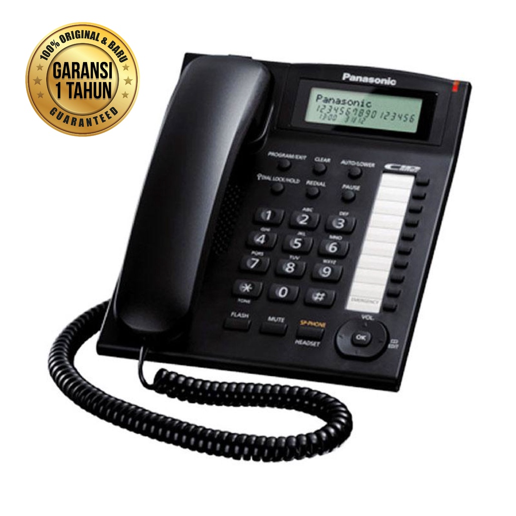 Telepon Panasonic Telephone Kx-TS880 Telepon Kabel Bergaransi