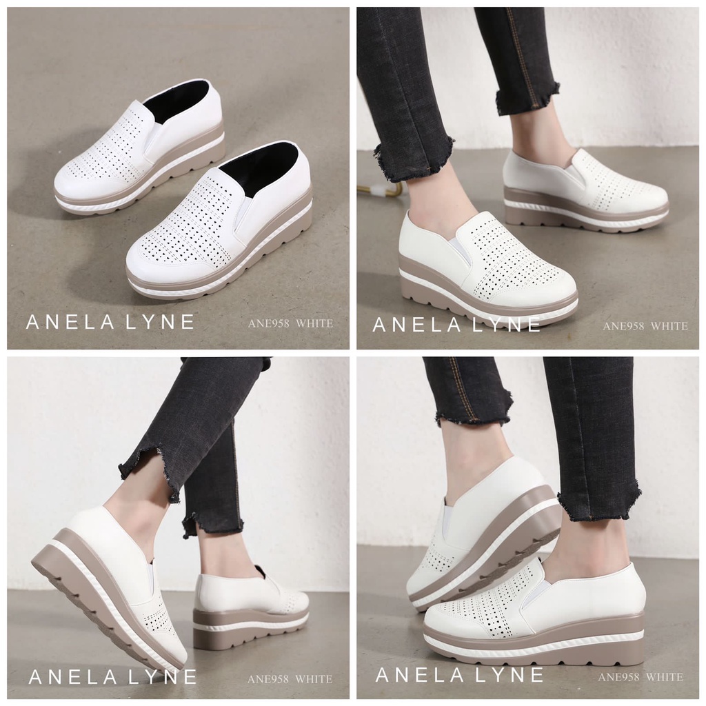 ANELA LYNE SAMARA Sepatu Loafers Wedges Shoes ANE958 ORIGINAL