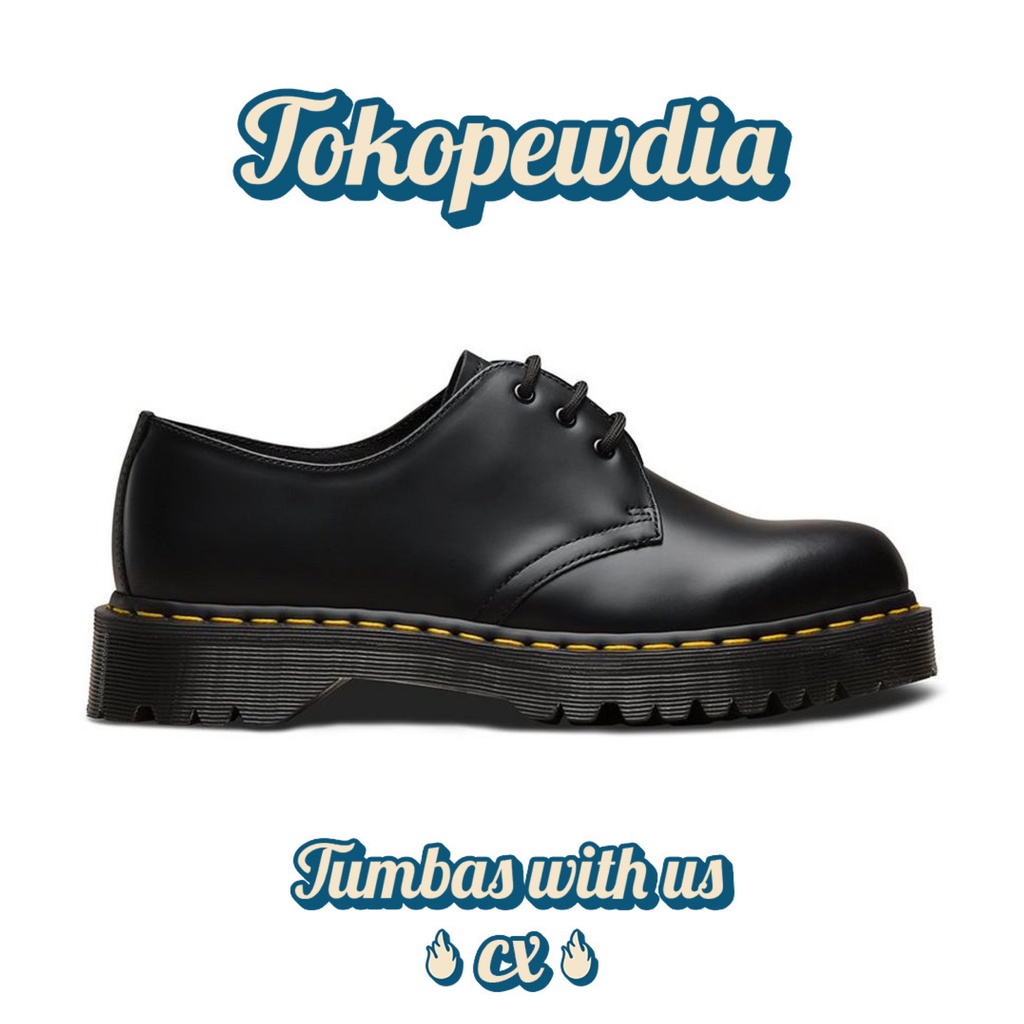 Dr Martens 1461 BEX Black Smooth 3 Eye Docmart