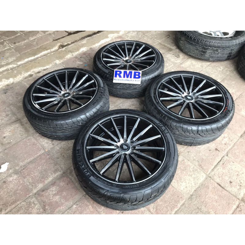 VELG MOBIL SECOND VOSSEN RING 17 + BAN FORCEUM HENA COCOK BUAT VIOS CITY HATCBACK AVANZA LIVINA XENI