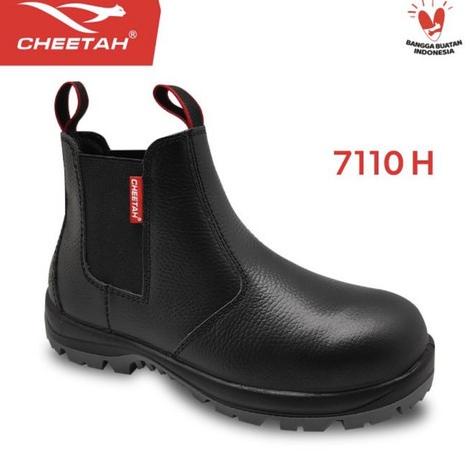 Sepatu Kerja Safety Cheetah 7110 H / sepatu cheetah 7110H safety besi