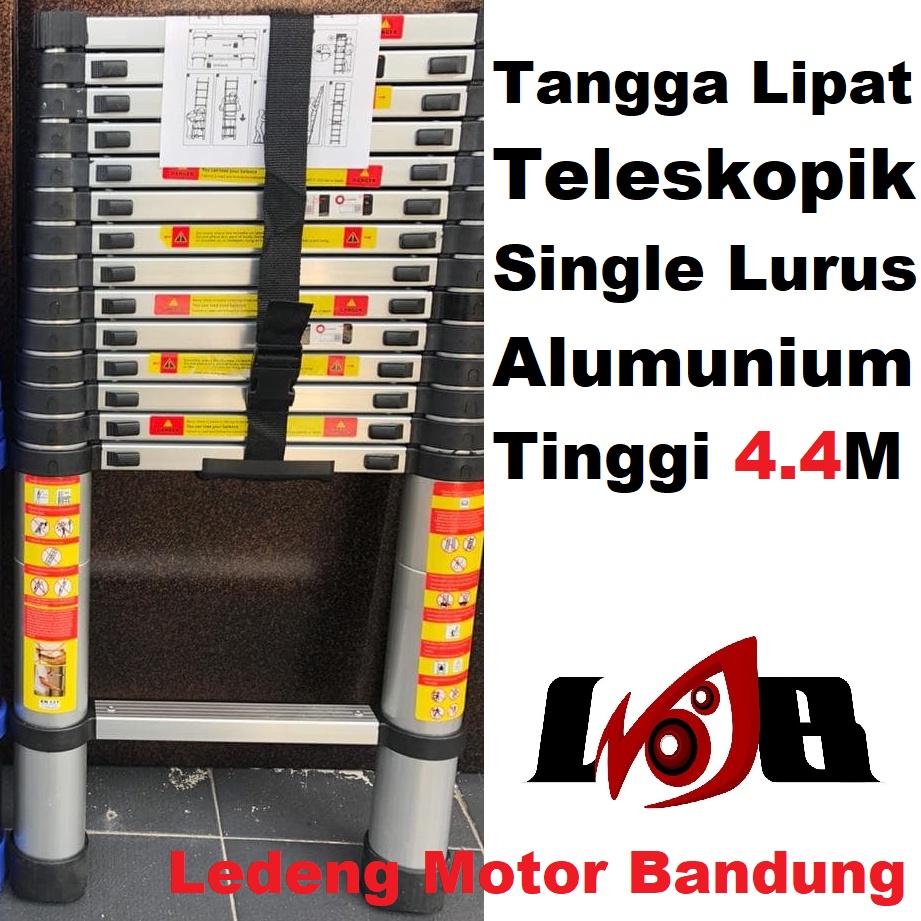 Tangga Lipat Teleskopik Simple Praktis Telescopic Alumunium