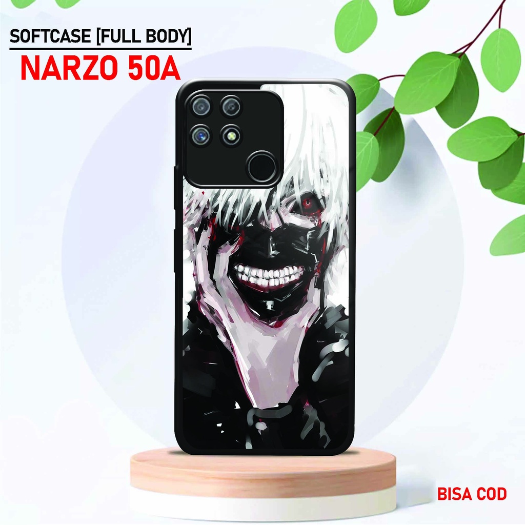 Softcase Kaca Kilau Realme Narzo 50A - ( SC 54 ) Case Full Body Realme Narzo 50A - Silikon Glossy Re