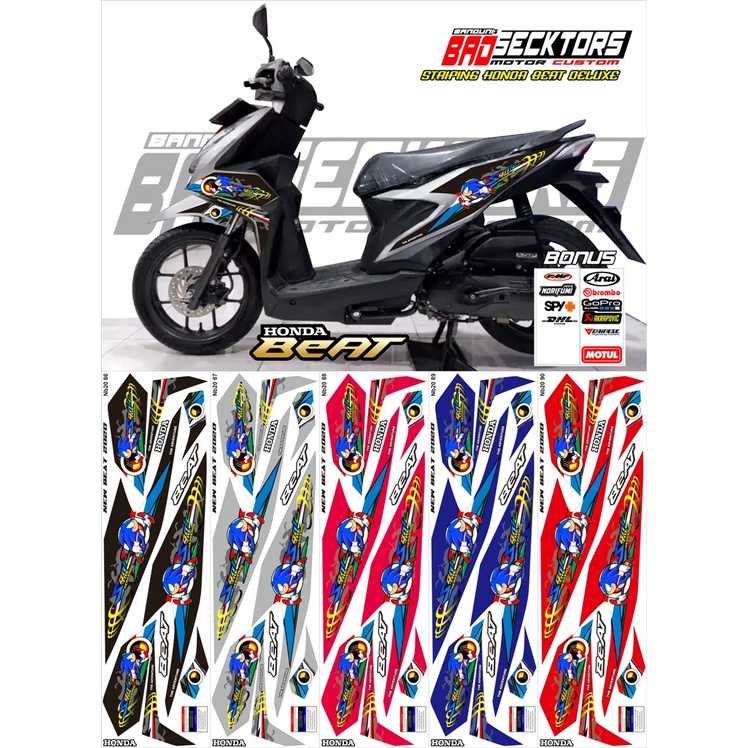 Striping Honda Beat New 2020 2021 2022 MOTIF SONIC