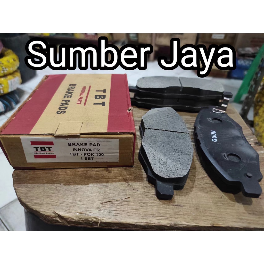 KAMPAS REM DEPAN MOBIL INNOVA OLD INOVA LAMA 2004-2015 TBT - BRAKE DISC PAD SEPATU REM 1 SET KIRI KA