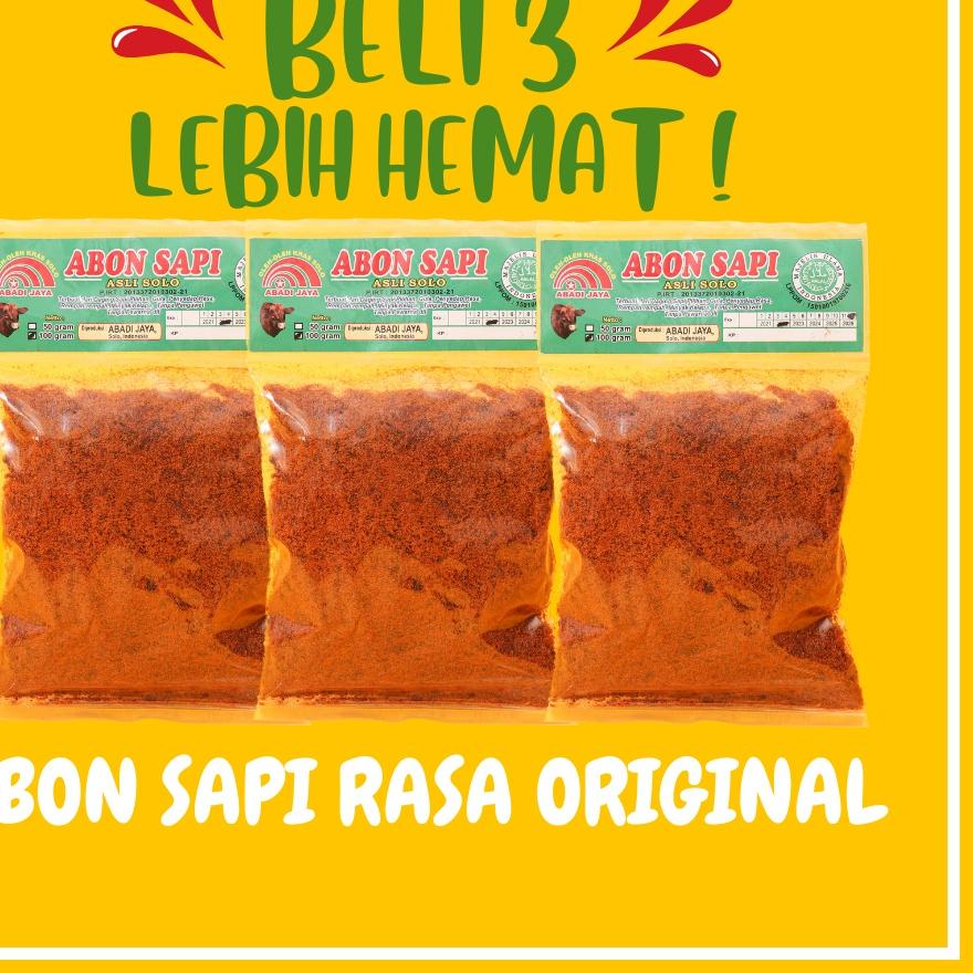 

Quality Control✅HEMAT!!! ABON SAPI ORIGINAL 3 PCS / ABON SAPI RASA ORIGINAL | A08|KD5