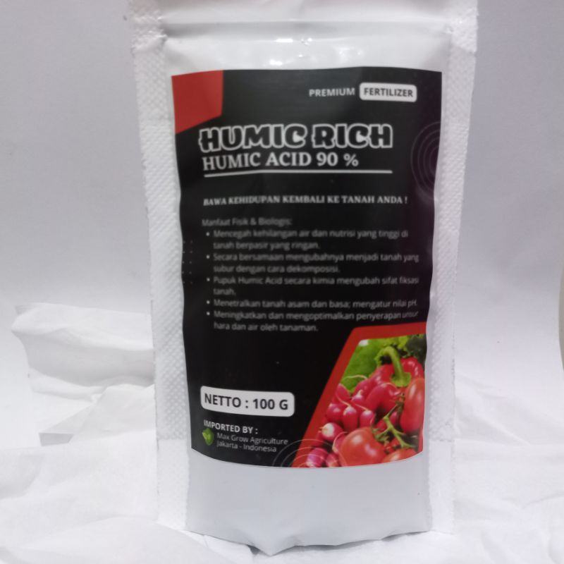 PUPUK ORGANIK ASAM HUMAT HUMIC RICH HUMIC ACID 90%
