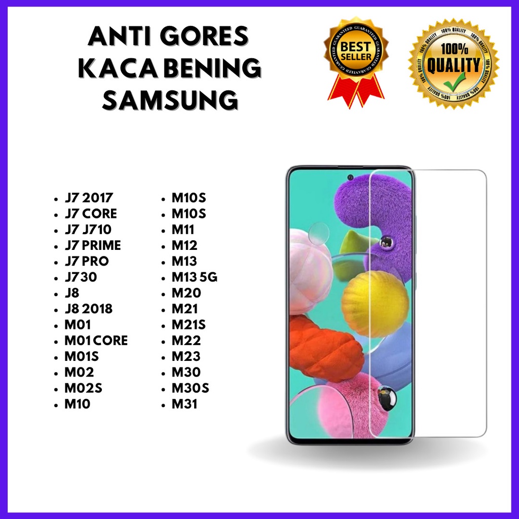 TEMPERED GLASS BENING - SAMSUNG J7 2017-J7 CORE-J7 J710-I7 PRIME-J7 PRO-J730-J8-J8 2018-M01-M01 CORE-M01S-M02-M02S-M10-M10S-M11-M12-M13-M13 5G-M20-M21-M21S-M22-M23-M30-M30S-M31 (HOKKY ACC)