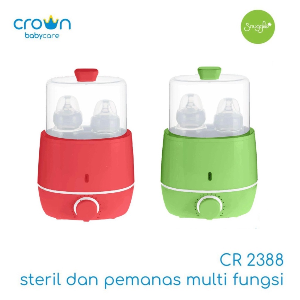 [PROMO FREE KERTAS KADO] Crown Baby Super Steril and Warmer Combo Steril dan Pemanas Multifungsi CR-2388