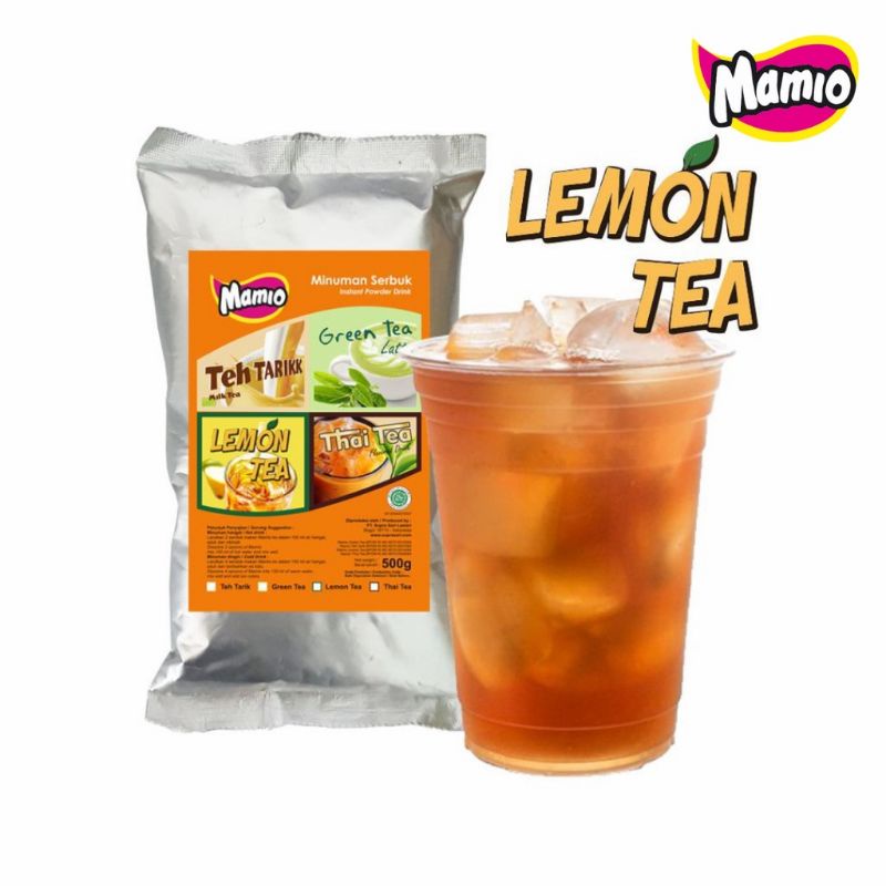 MINUMAN BUBUK LEMON TEA MAMIO 500 G