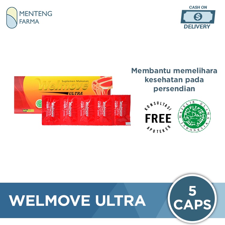 Welmove Ultra 5 Kaplet - Ekstra Glucosamin untuk Gejala Radang Sendi