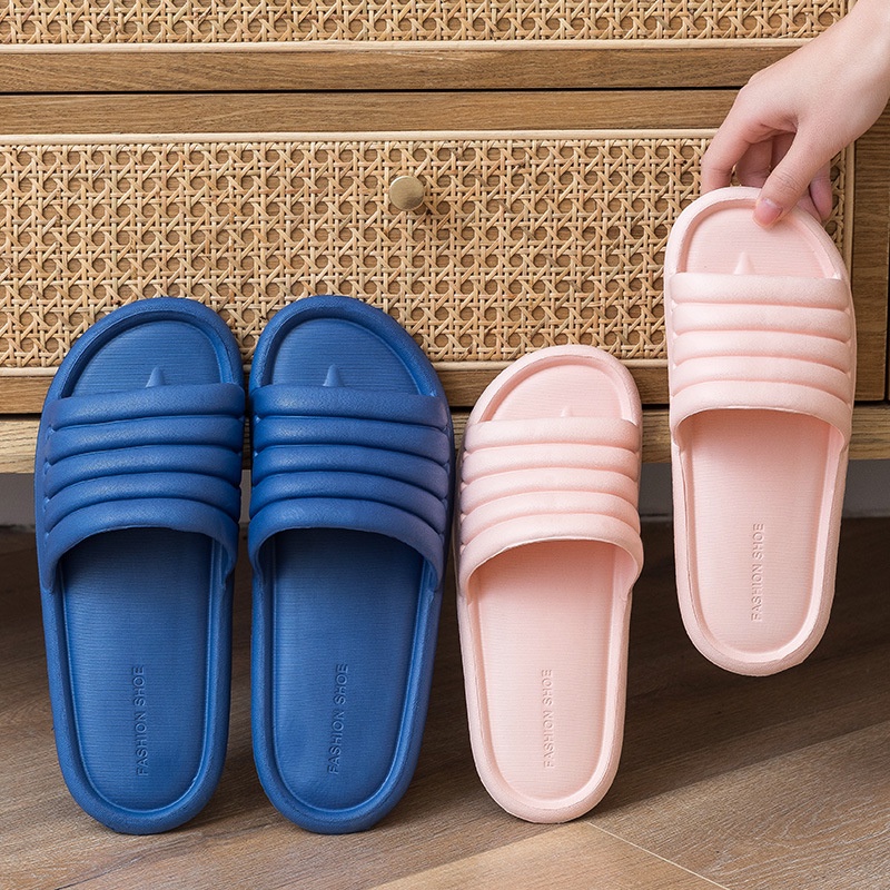 Alibaba1688 Sandal Rumah Berkualitas EVA Sandal Kamar Mandi Berbahan Empuk Sandal Karet Couple Polos