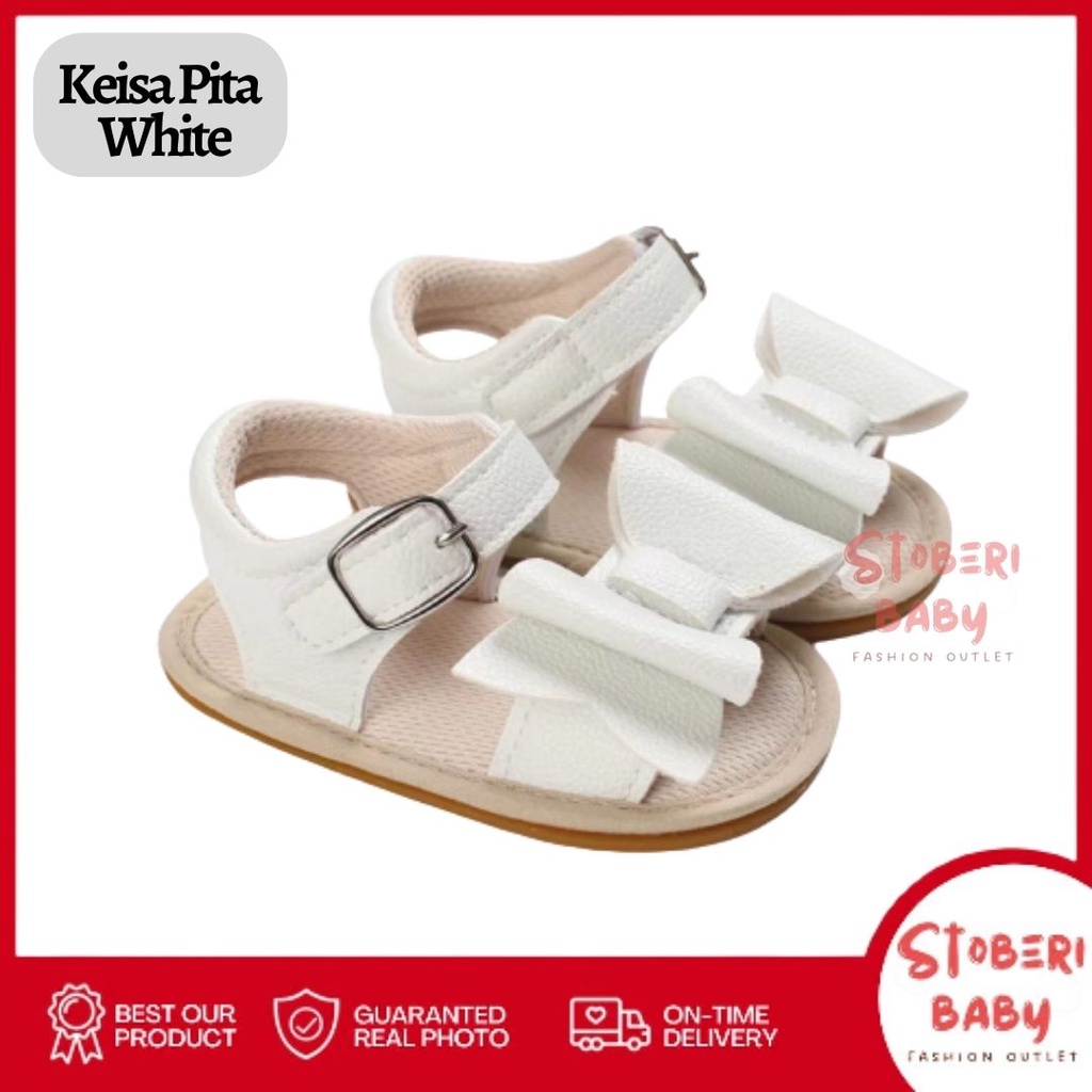 stoberi baby - PREWALKER Sepatu Anak Bayi Baby Shoes Sandal Casual Socks Anti Slip Bahan Import / KEISA PITA