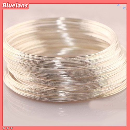 100 Pcs Gelang Bangle Kawat Baja Lapis Perak