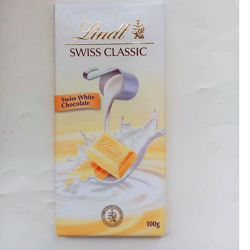 

10.10 Flash Sale LINDT SWISS CLASIC SWISS WHITE CHOCOLATE / COKLAT PUTIH SWISS 100 GR murah