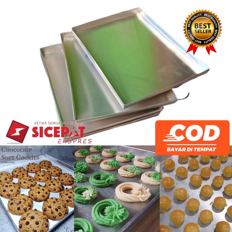 Loyang Kuker Loyang Kue Kering Nastar Loyang Oven Tangkring Murah Almunium Anti Lengket Kirin Tray N