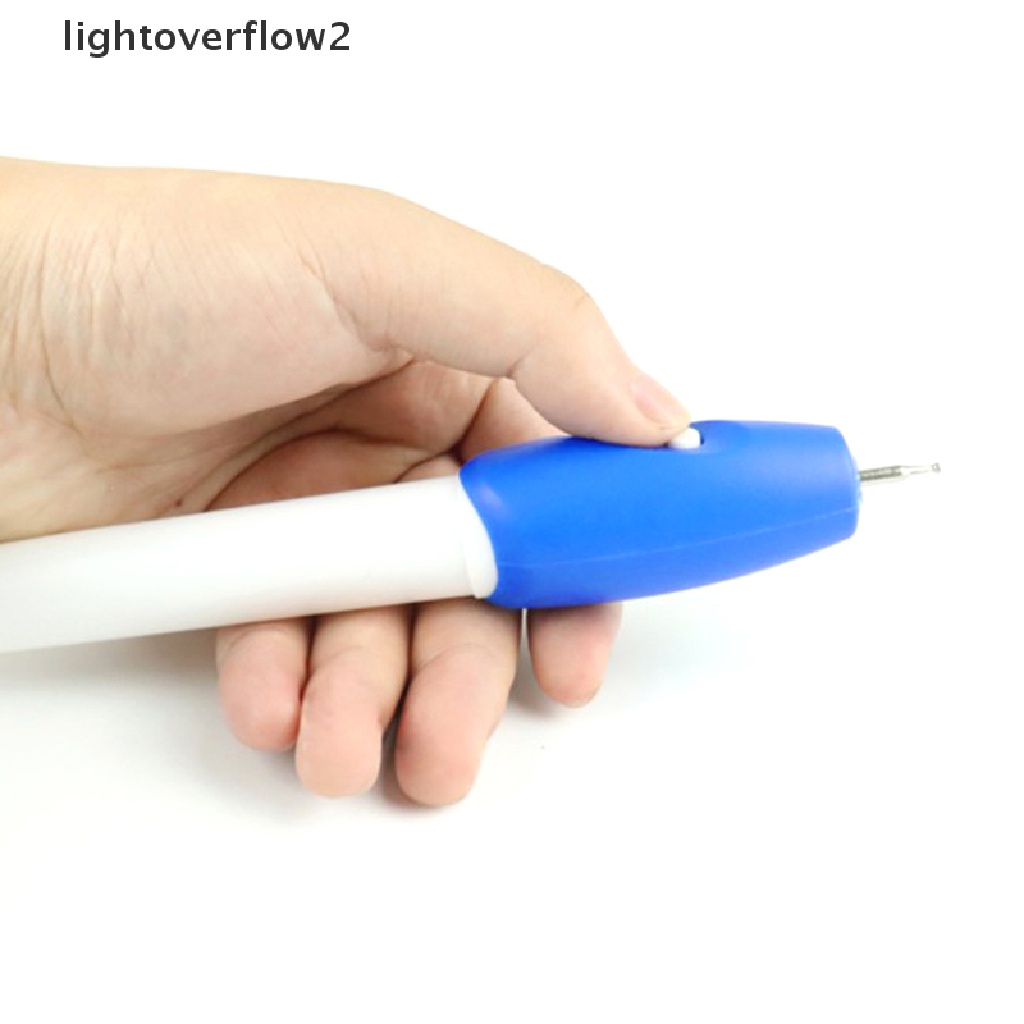 (lightoverflow2) Pen Ukir Elektrik Mini DIY Untuk Perhiasan / Plastik / Metal / Kayu / Kaca