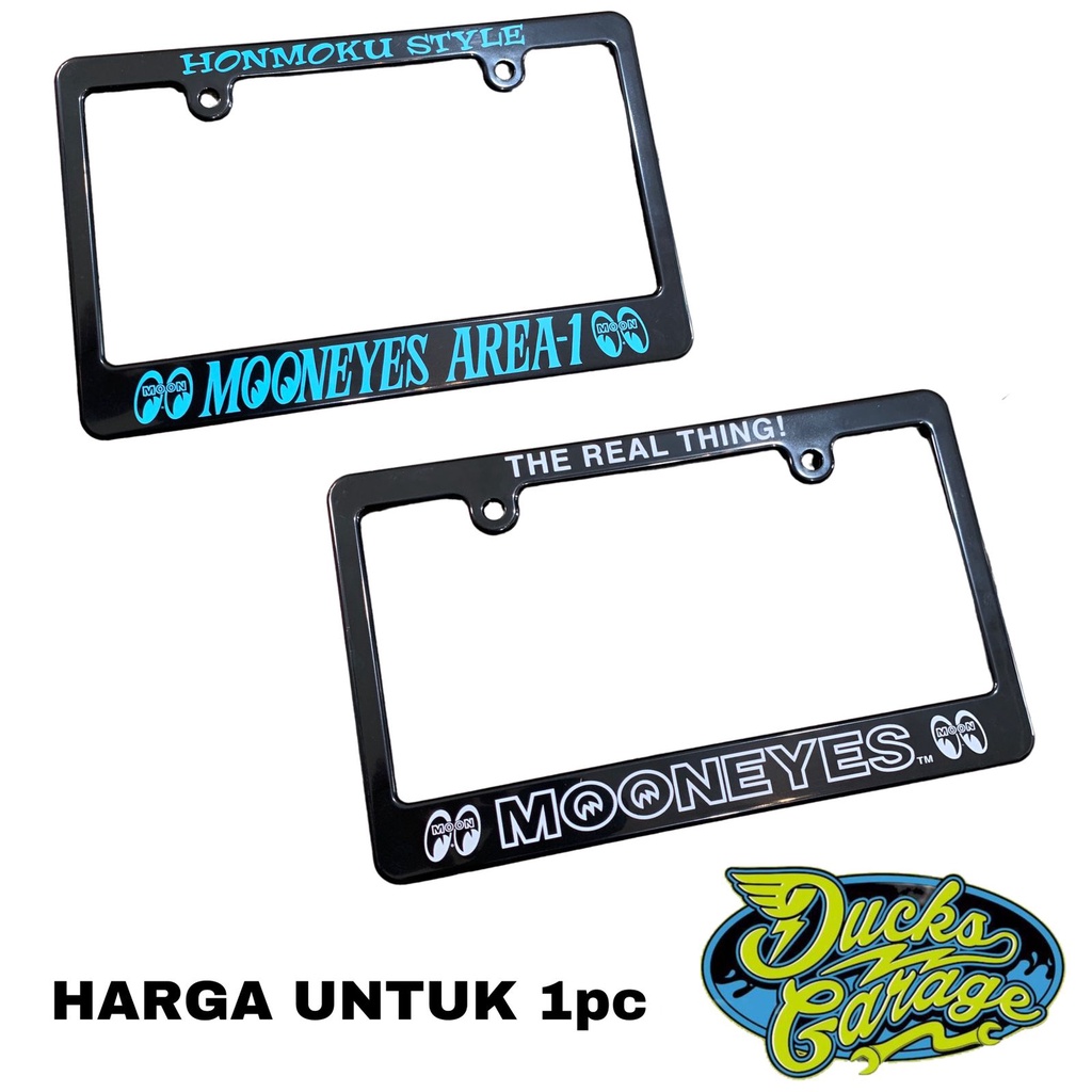 Cover Frame Plat Nomor Motor MOONEYES Medium Original