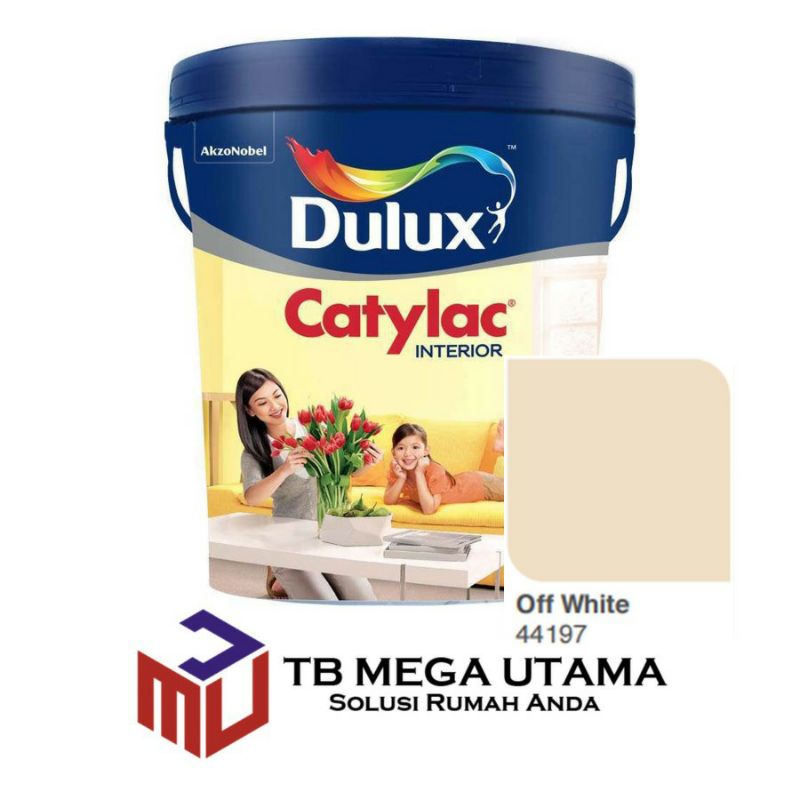 Dulux Catylac Interior Off White 25 kg | Cat Dinding Interior