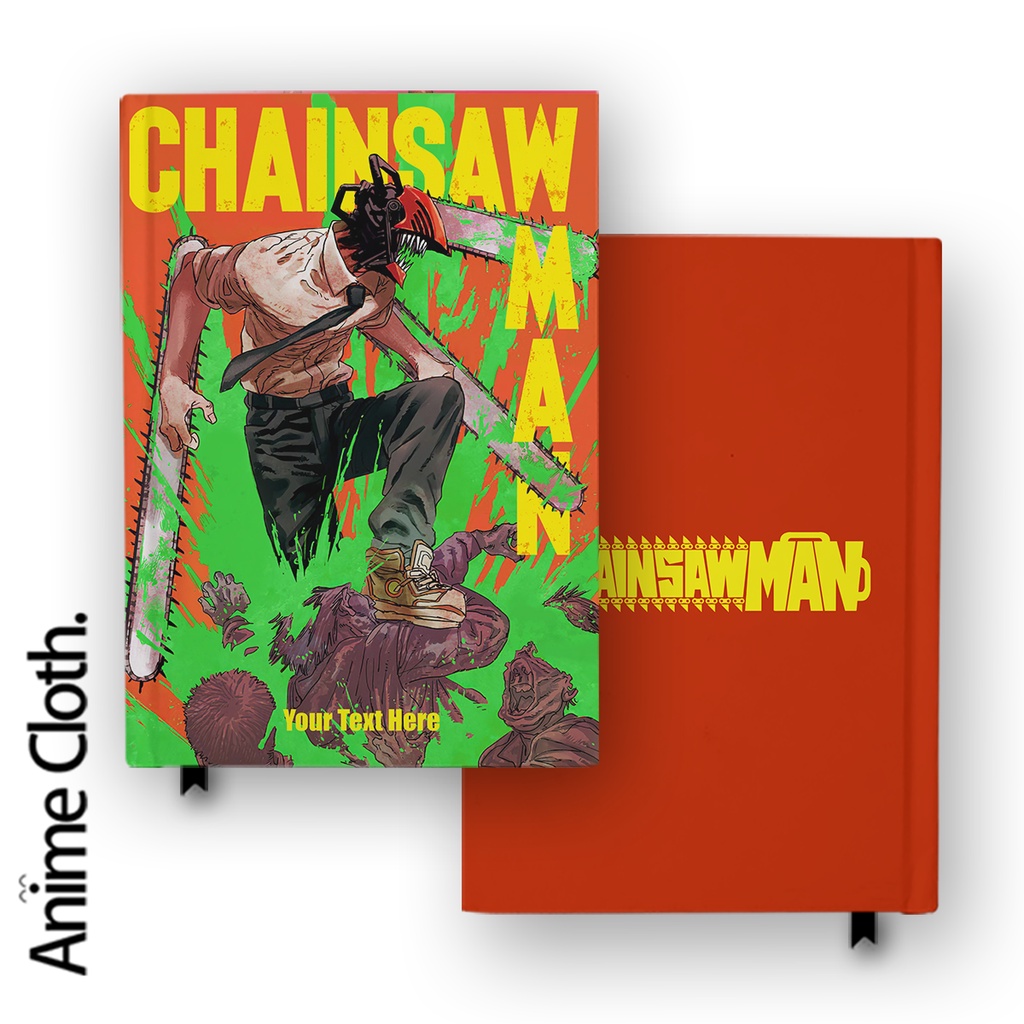 

Buku Catatan Notebook Chainsaw Man Denji 3 Custom Nama Diary Hardcover