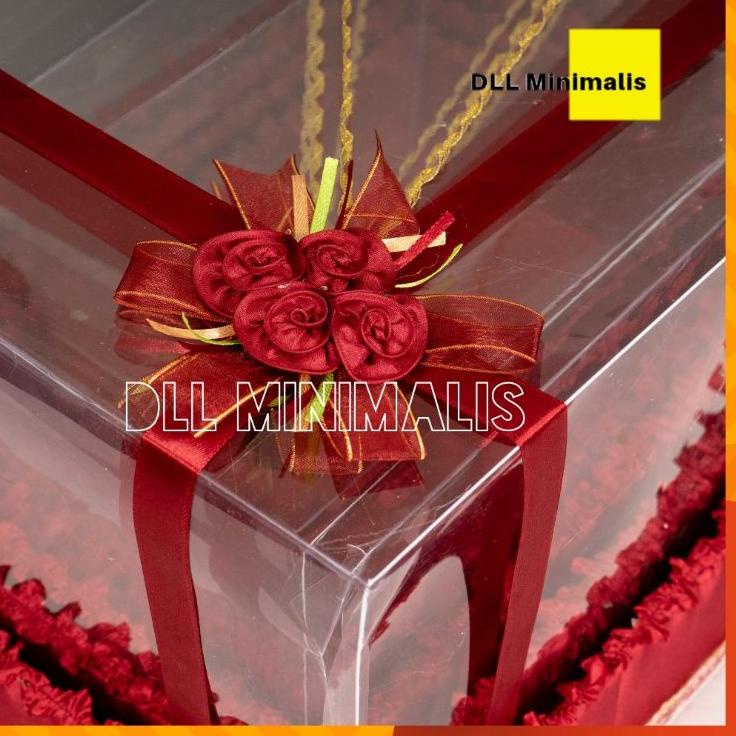 Langsung Proses Kotak Lamaran Seserahan Mika/Tempat Seserahan Pernikahan Isi 4 Pcs