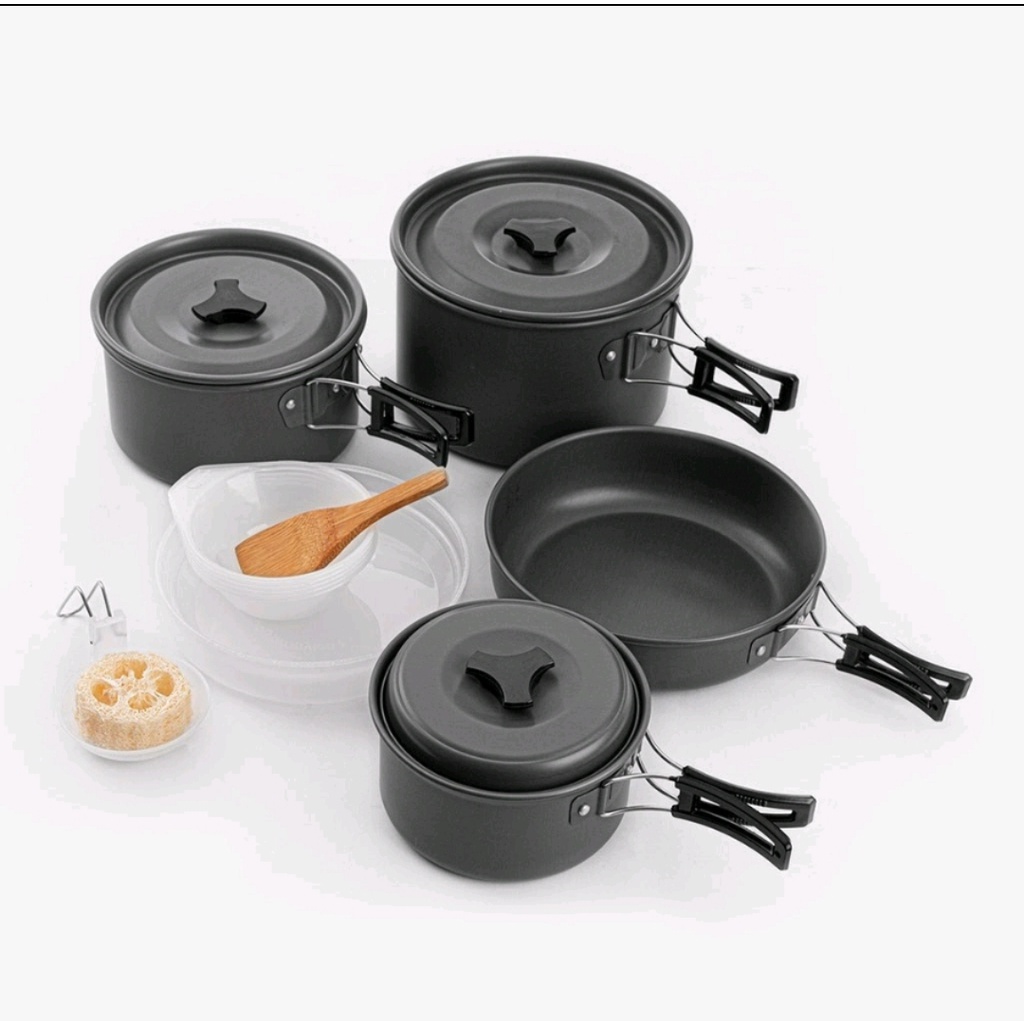 Cooking Set - Cooking Set Camping Outdoor - Nesting kemping Outdoor DS 500