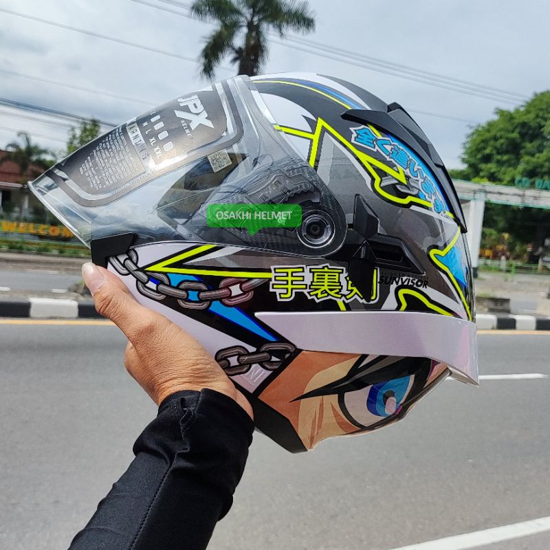 Helm JPX NOVA X N6 SHURIKEN Double Visor JPX NOVA MOTIF