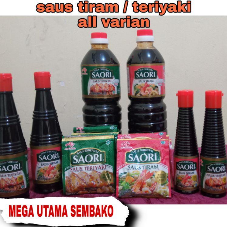 

Jangan ketinggalan--saori saus tiram / teriyaki saos tiram teriyaki renceng (10 sachet) 133 ml 270 ml