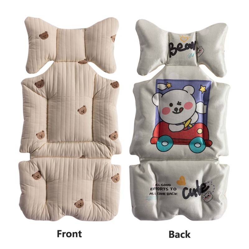 Mary Babys Stroller Cushion Soft Babys Pushchair Seat Liner Pram Penyangga Kepala &amp; Tubuh