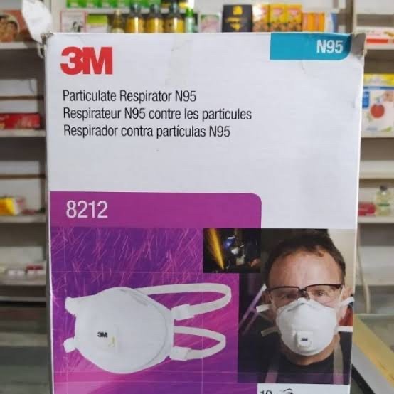 3M Respirator Disposible 8212 N95 Premium Mask
