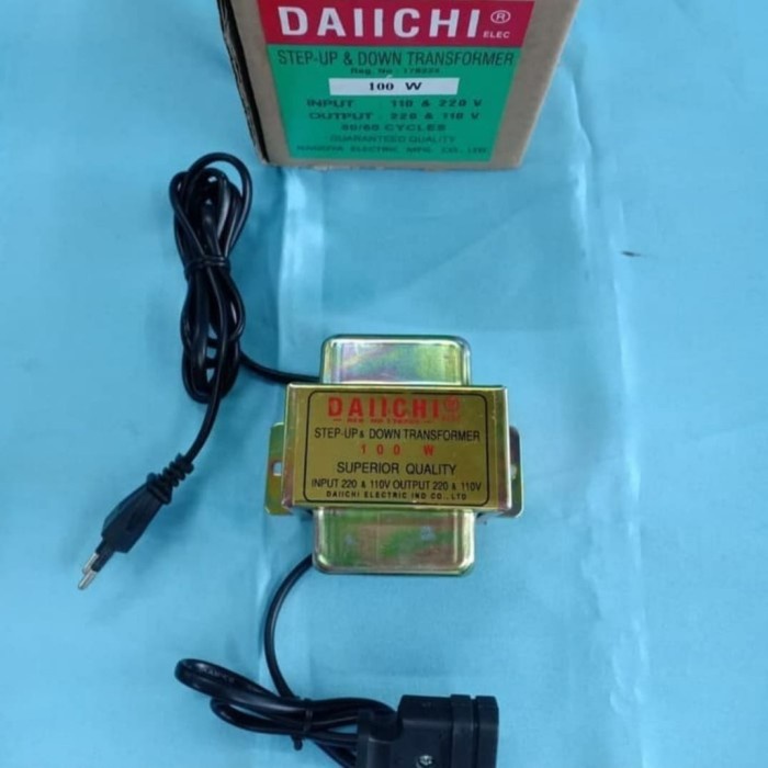 Trafo Travo Daichi 100 Watt Step Up Down 220 Volt Ke 110 Volt