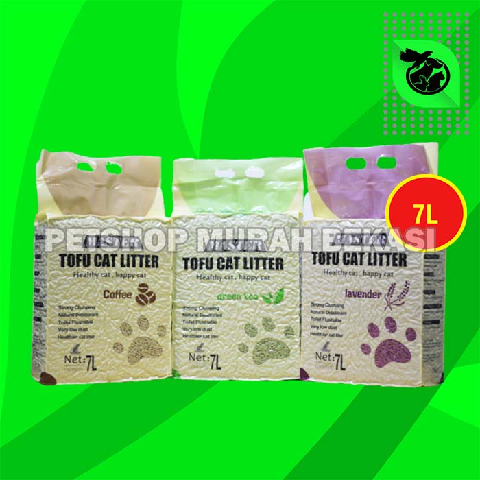 Pasir Kucing Gumpal Wangi Master tofu soya non Markotop tofu 7 Litter