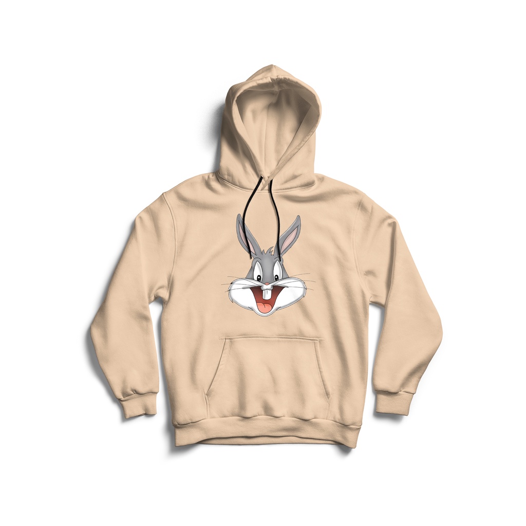 GKAHDCBBY036 Jaket Hoodie Anak Gambar Kartun Kelinci Disney Bugs Bunny Hoodie Anak Lengan Panjang Ba