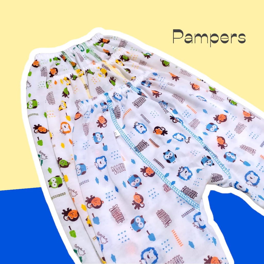 |3PCS| Celana Panjang Pampers | Celana Bayi Panjang Size S, M , L , XL