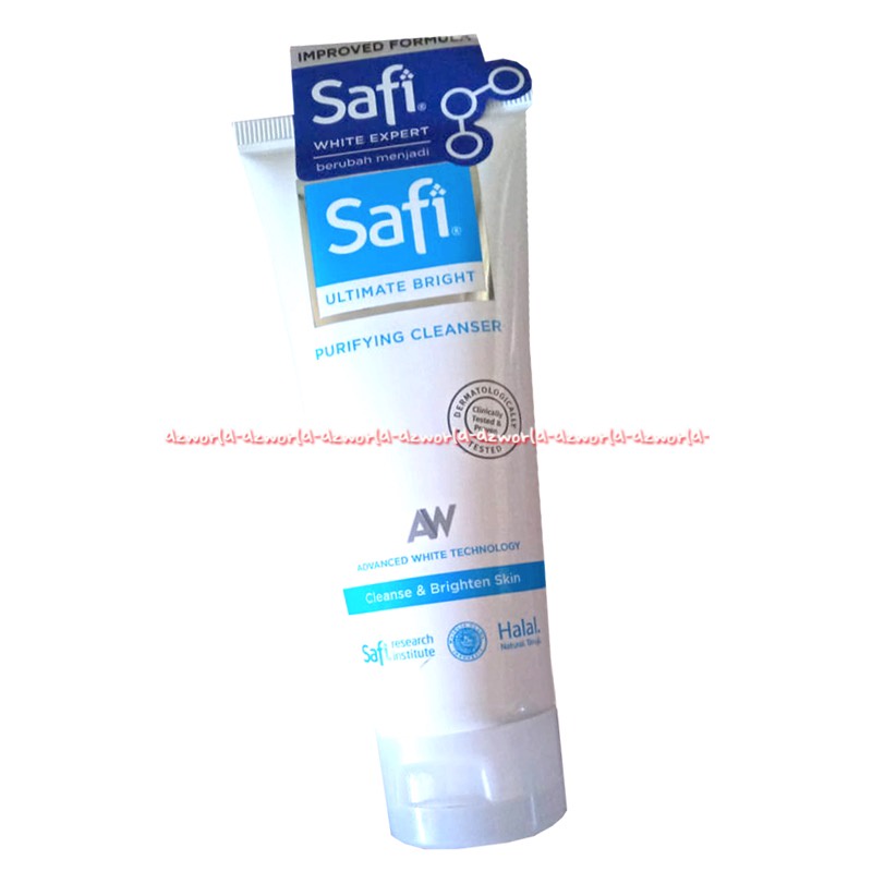 Safi Ultimate Bright Purifying Cleanser 100ml Perfectly Bright Sabun Muka Cleanse Brighten Skin Halal Kosmetik Sabun Muka Wajah