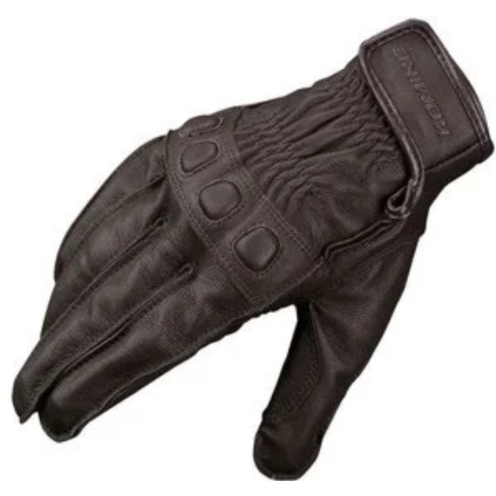 KOMINE GLOVE GK 720 LEATHER BROWN VINTAGE SARUNG TANGAN MOTOR KULIT
