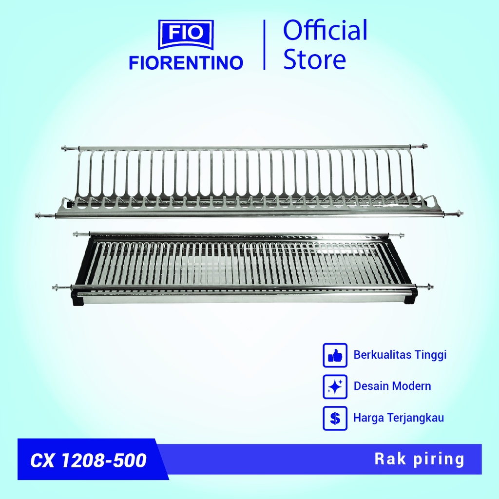 Fiorentino Rak Piring / Rak Piring Lemari Sink Stainless CX1208-500