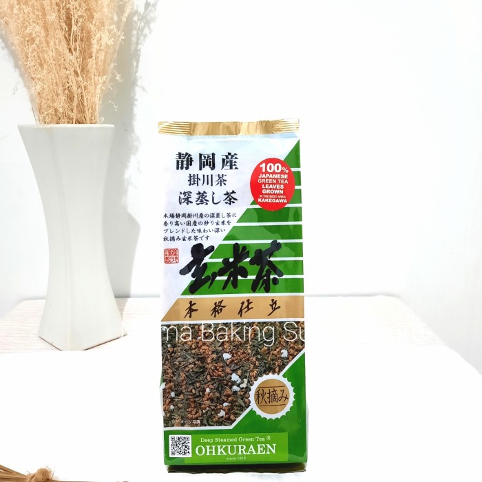 

OHKURAEN Japanese Autumn Genmaicha Teh Hijau Beras Sangrai Jepang 200g