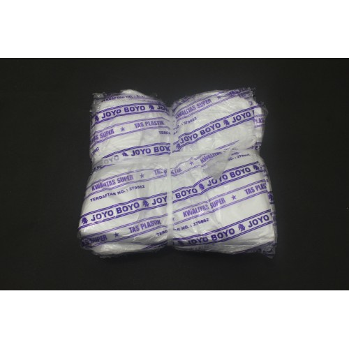 Plastik Kresek Joyo Boyo Tanggung Natural / Plastik Polos HD Joyo Boyo Ungu Ukuran '24 Tebal 01