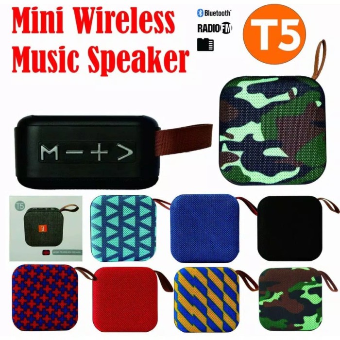 speaker Speaker Bluetooth Mini JBL T5 Wireless Music - Speaker JBL T5 karaoke portable bluetooth bass original aktif D0S1