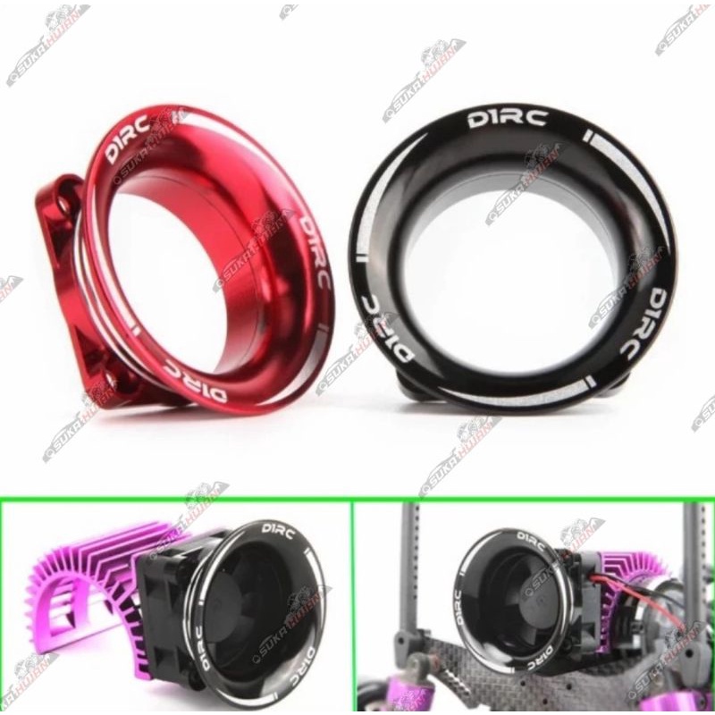 30mm RC ESC Motor Cooling Fan Cover 1/10 RC Fan Inlet CNC Aluminium
