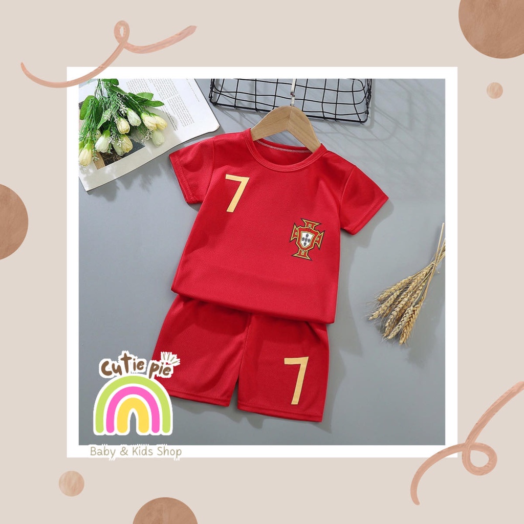 COD / RED PORTUGAL / SETELAN BAJU IMPORT ANAK / SETELAN BAJU BOLA ANAK LAKI LAKI / SET BAJU BOLA ANA