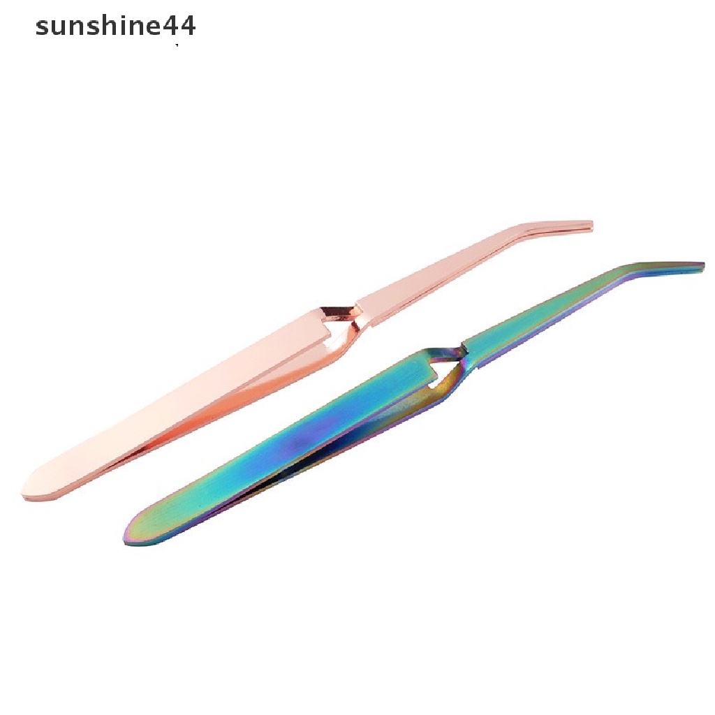 Sunshine Pinset Stainless Steel Pembentuk Kuku UV Gel Untuk Manicure